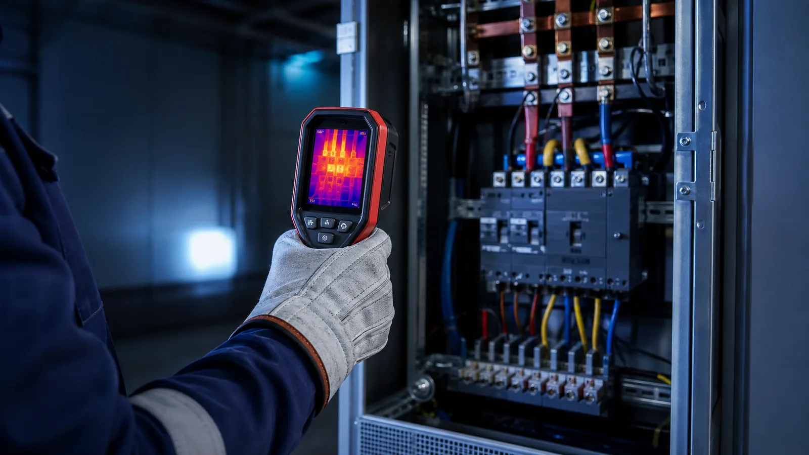 Inspección termográfica de tablero eléctrico industrial